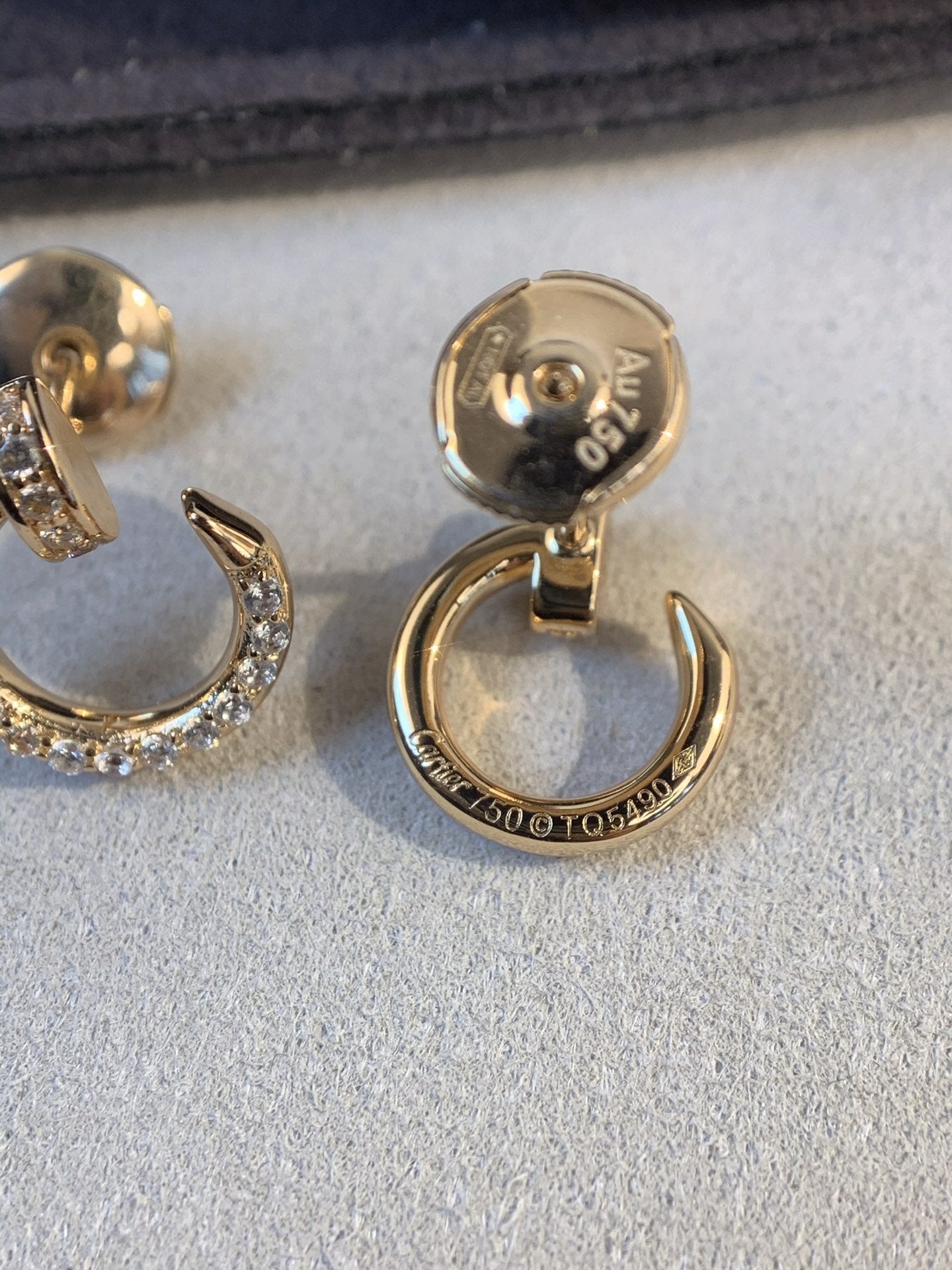 [Kismet Jewels ]JUSTE EARRINGS GOLD DIAMONDS