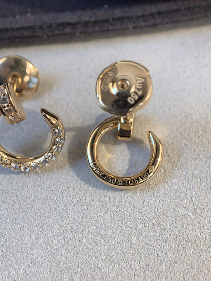 [Kismet Jewels ]JUSTE EARRINGS GOLD DIAMONDS
