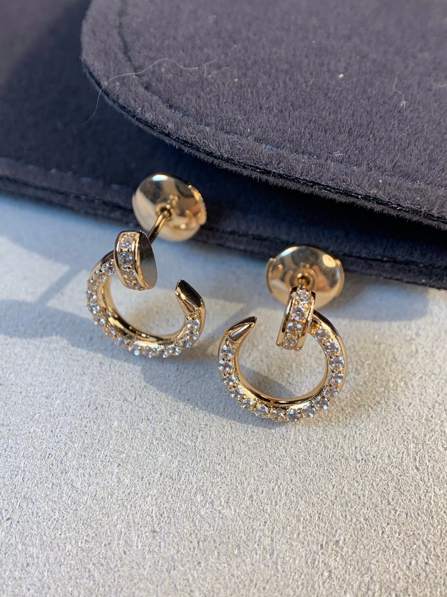 [Kismet Jewels ]JUSTE EARRINGS GOLD DIAMONDS