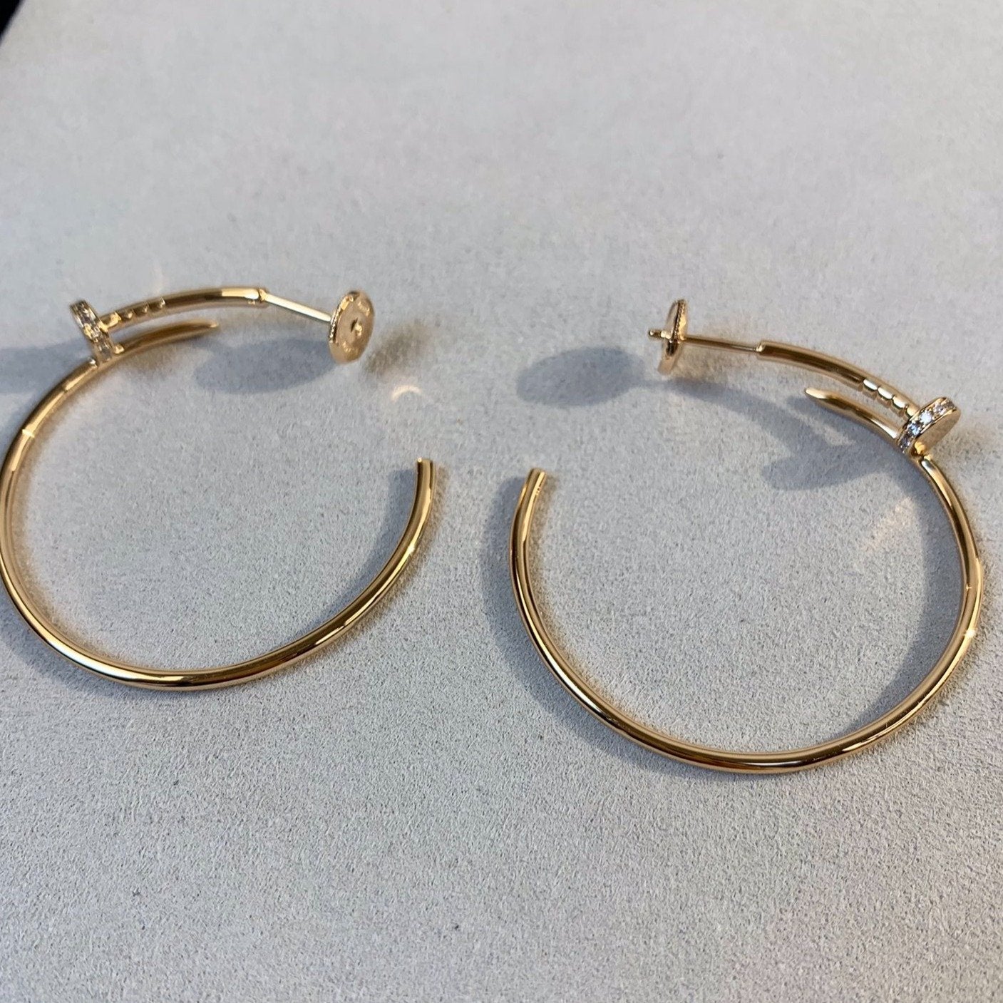 [Kismet Jewels ]JUSTE EARRINGS GOLD DIAMONDS 1.8MM