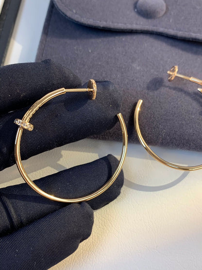 [Kismet Jewels ]JUSTE EARRINGS GOLD DIAMONDS 1.8MM