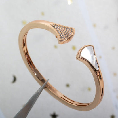 [Kismet Jewels ]DREAM BRACELET OPEN PINK GOLD MOP DIAMOND