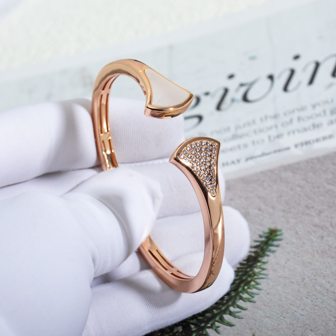 [Kismet Jewels ]DREAM BRACELET OPEN PINK GOLD MOP DIAMOND