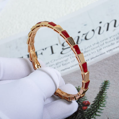 [Kismet Jewels ]SERPENTI BRACELET PINK GOLD RUBELLITE