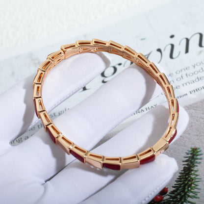 [Kismet Jewels ]SERPENTI BRACELET PINK GOLD RUBELLITE