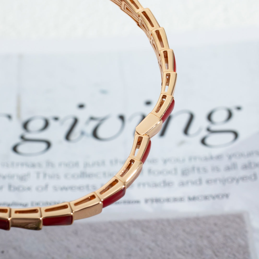 [Kismet Jewels ]SERPENTI BRACELET PINK GOLD RUBELLITE