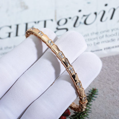 [Kismet Jewels ]SERPENTI SMALL BRACELET PINK GOLD DIAMOND