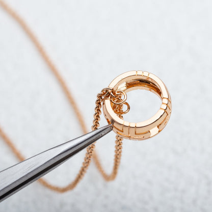 [Kismet Jewels ]PARENTESI NECKLACE PINK GOLD