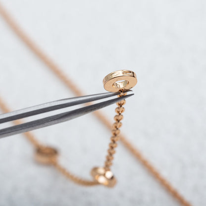 [Kismet Jewels ]PARENTESI NECKLACE PINK GOLD