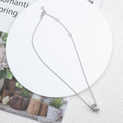 [Kismet Jewels ]PARENTESI NECKLACE SILVER DIAMOND