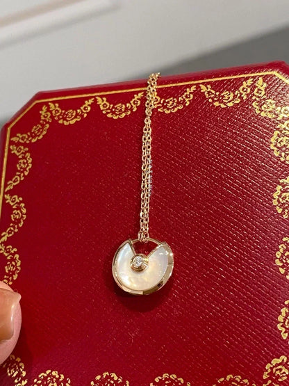 [Kismet Jewels ]AMULETTE ROSE GOLD MOP NECKLACE