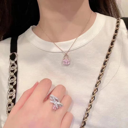 [Kismet Jewels ]CONSTANCE PEDANT PURPLE DIAMOND NECKLACE
