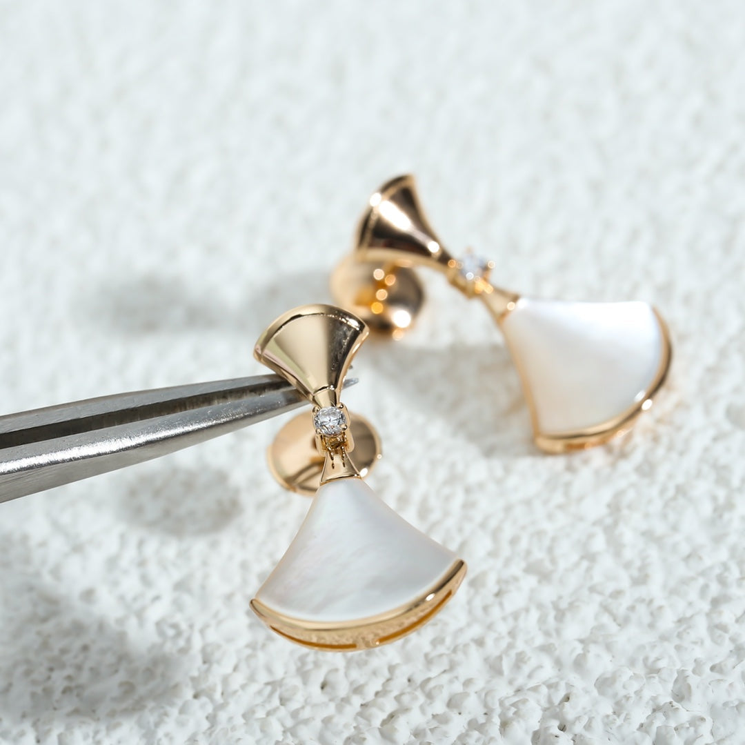 [Kismet Jewels ]DREAM MOP PINK GOLD EARRINGS