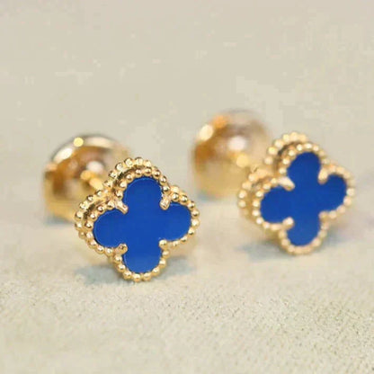 [Kismet Jewels ]CLOVER MINI 9.5MM TURQUOISE EARRINGS