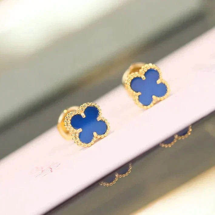 [Kismet Jewels ]CLOVER MINI 9.5MM TURQUOISE EARRINGS