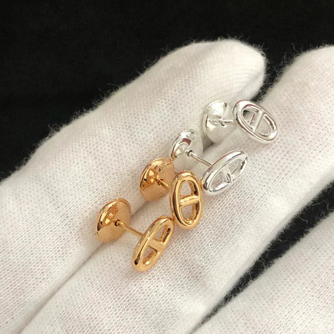 [Kismet Jewels ]CHAINE SMALL EARRINGS GOLD AND SILVER