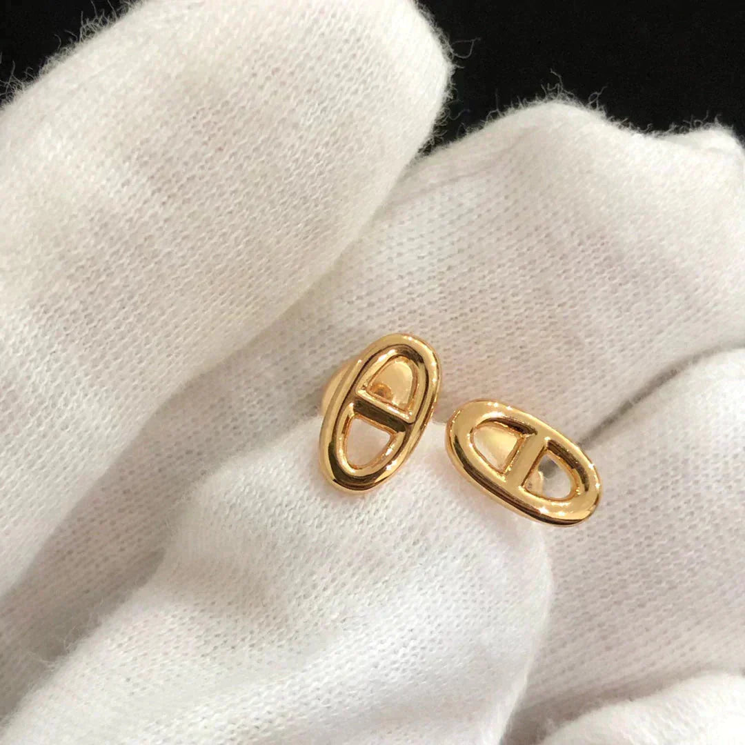 [Kismet Jewels ]CHAINE SMALL EARRINGS GOLD AND SILVER