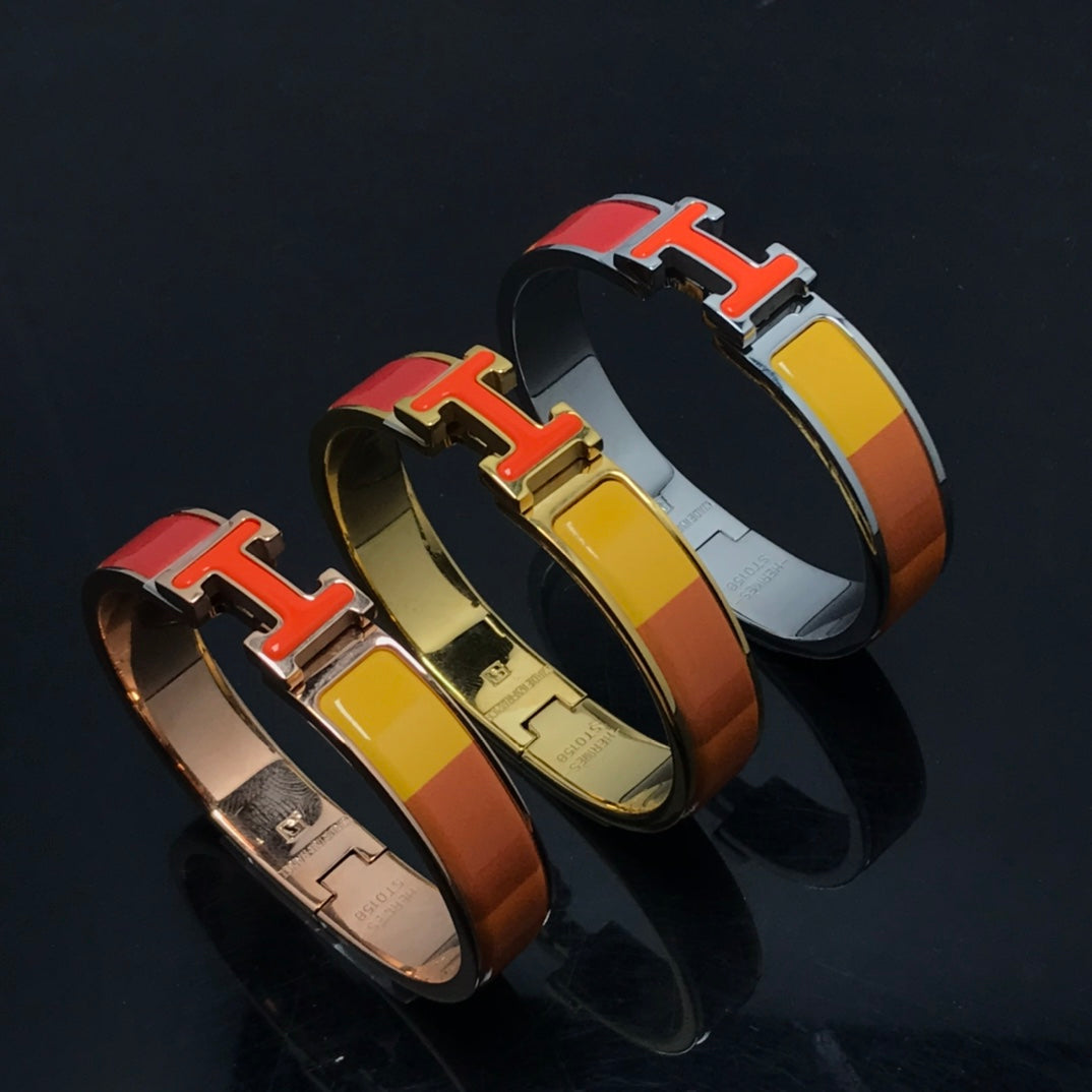 [Kismet Jewels ]H BRACELET ORANGE RAINBOW CERAMIC