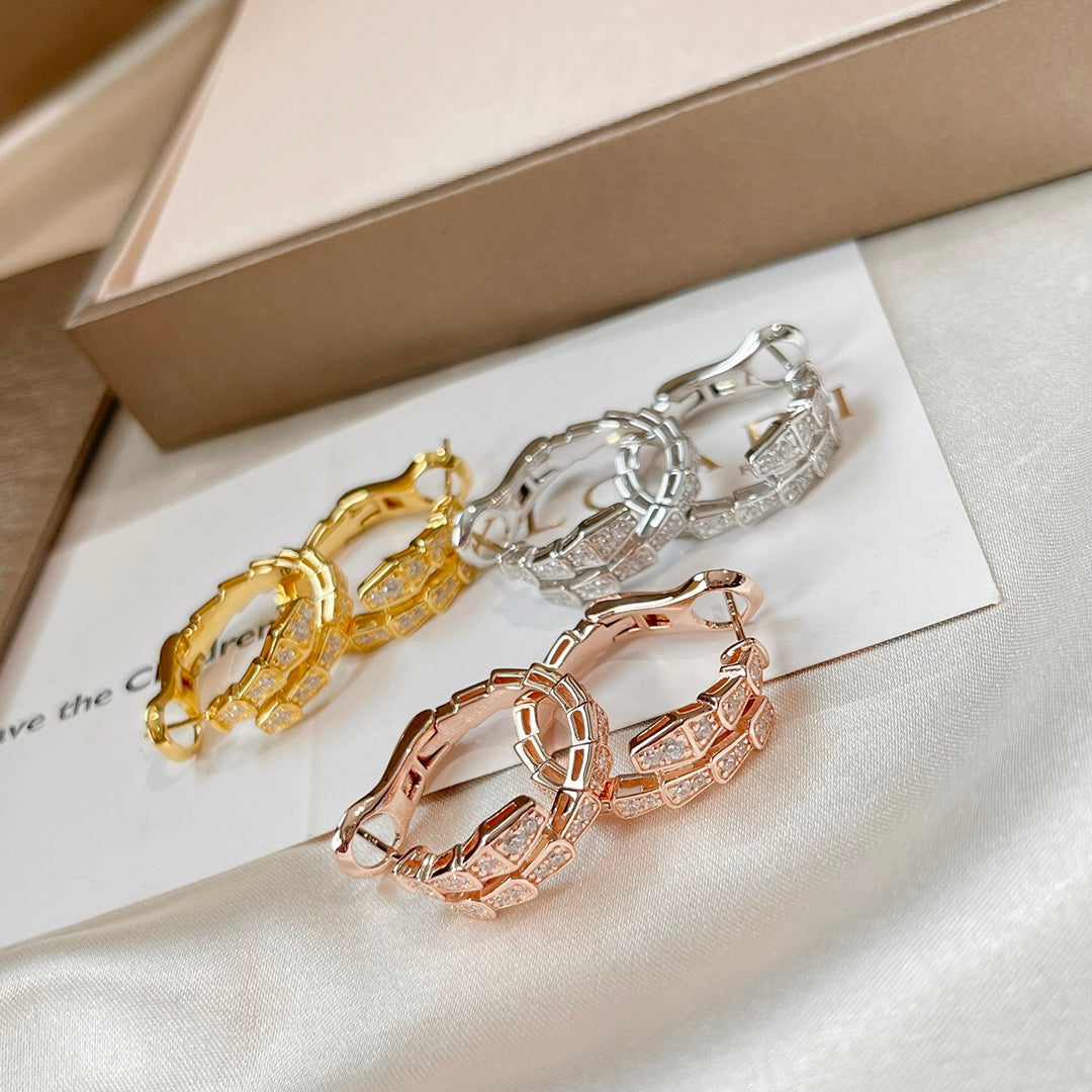 [Kismet Jewels ]SERPENTI EARRINGS DIAMOND