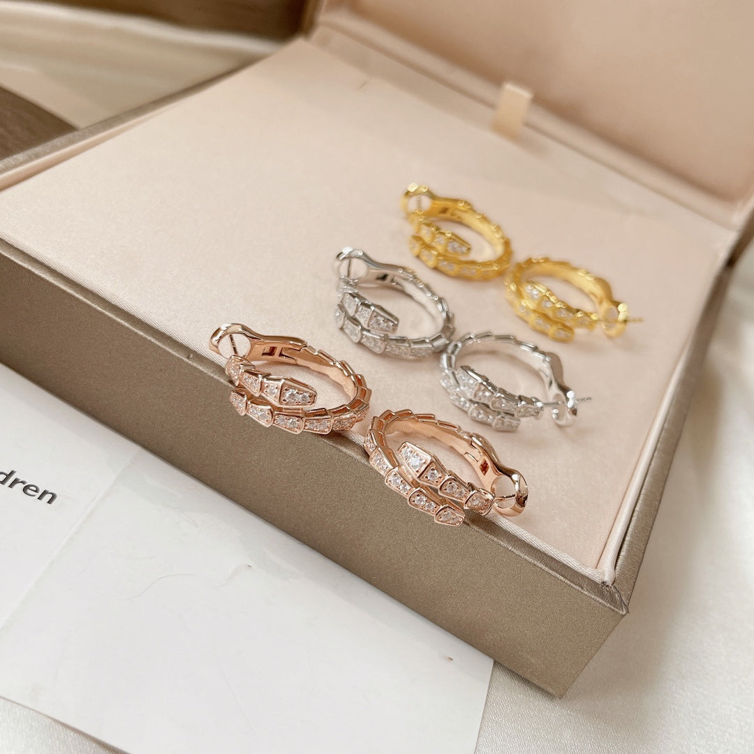 [Kismet Jewels ]SERPENTI EARRINGS DIAMOND