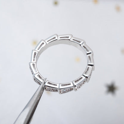 [Kismet Jewels ]SERPENTI RING SILVER DIAMOND PAVED 3MM