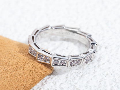 [Kismet Jewels ]SERPENTI RING SILVER DIAMOND PAVED 3MM