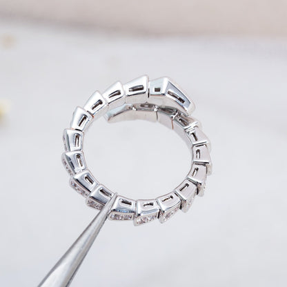 [Kismet Jewels ]SERPENTI RING SILVER DIAMOND PAVED 4MM