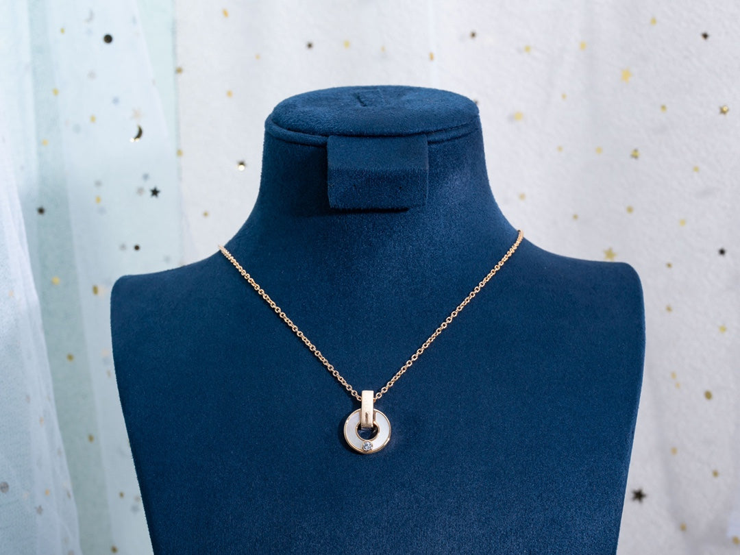 [Kismet Jewels ]GARI NECKLACE PINK GOLD MOP