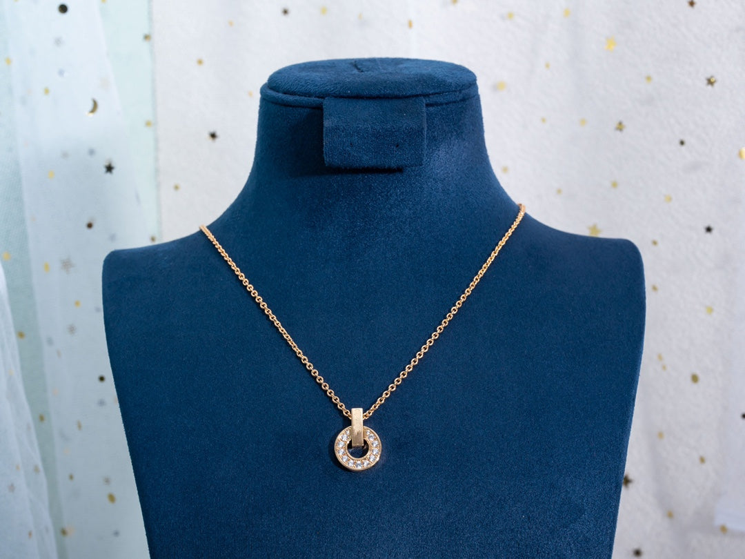 [Kismet Jewels ]GARI NECKLACE PINK GOLD DIAMOND