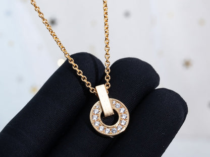 [Kismet Jewels ]GARI NECKLACE PINK GOLD DIAMOND