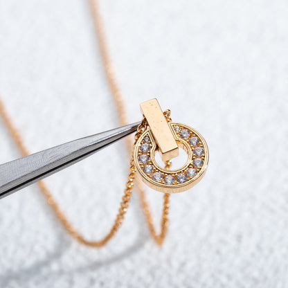 [Kismet Jewels ]GARI NECKLACE PINK GOLD DIAMOND
