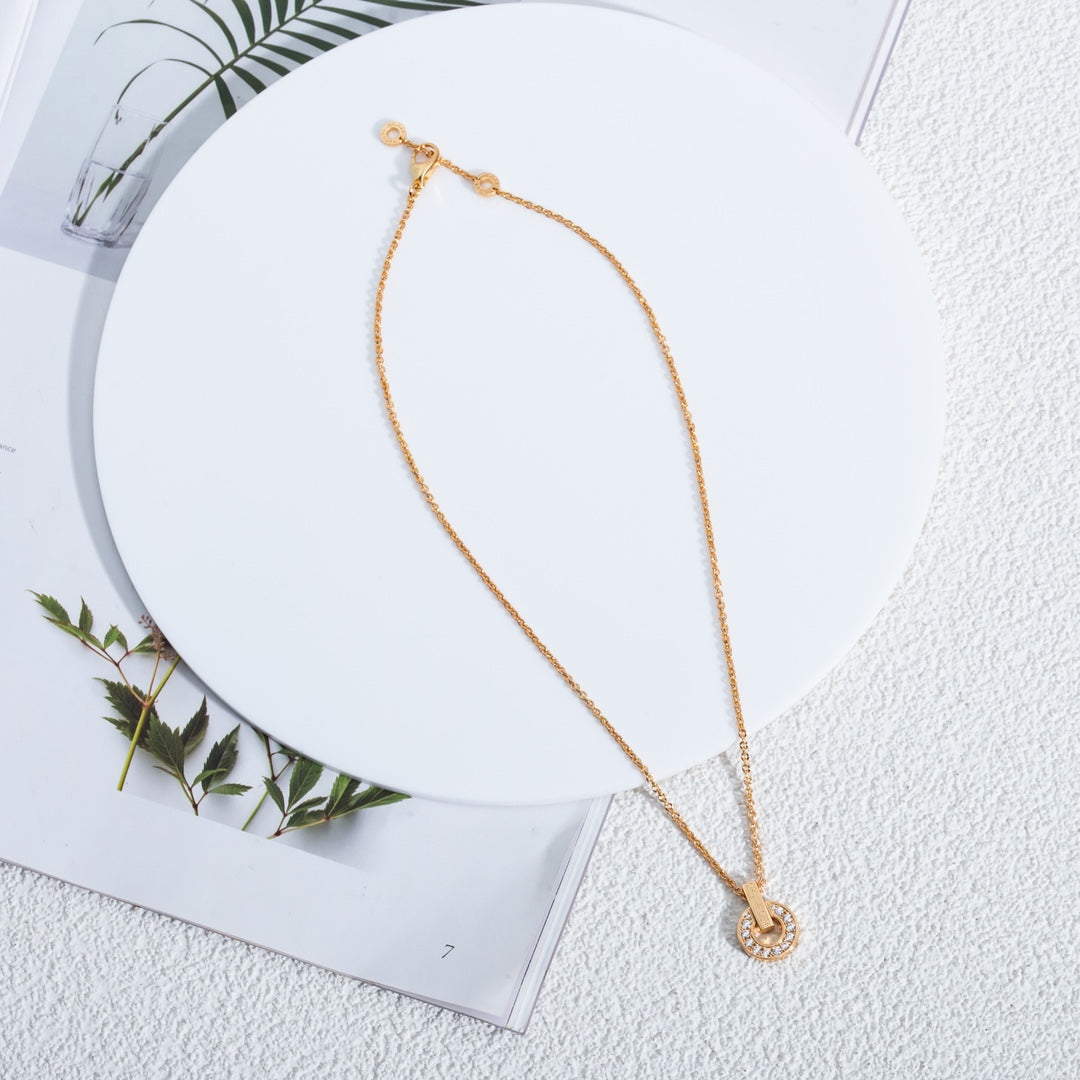 [Kismet Jewels ]GARI NECKLACE PINK GOLD DIAMOND