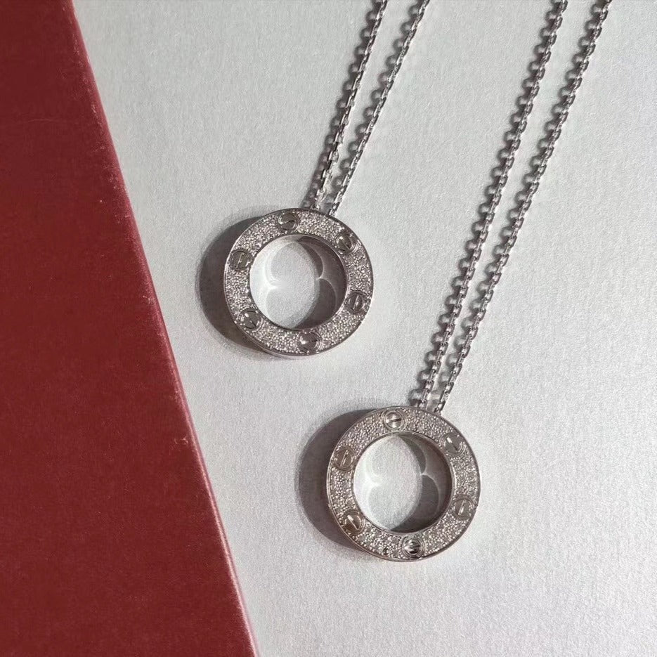 [Kismet Jewels ]LOVE NECKLACE ADJUSTABLE SILVER