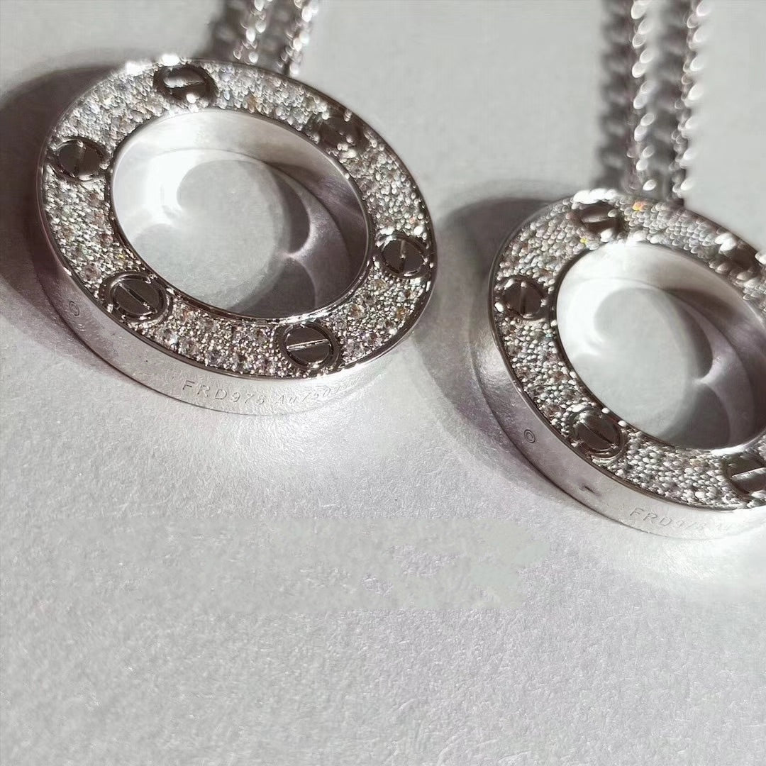 [Kismet Jewels ]LOVE NECKLACE ADJUSTABLE SILVER