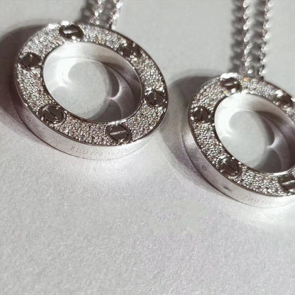 [Kismet Jewels ]LOVE NECKLACE ADJUSTABLE SILVER