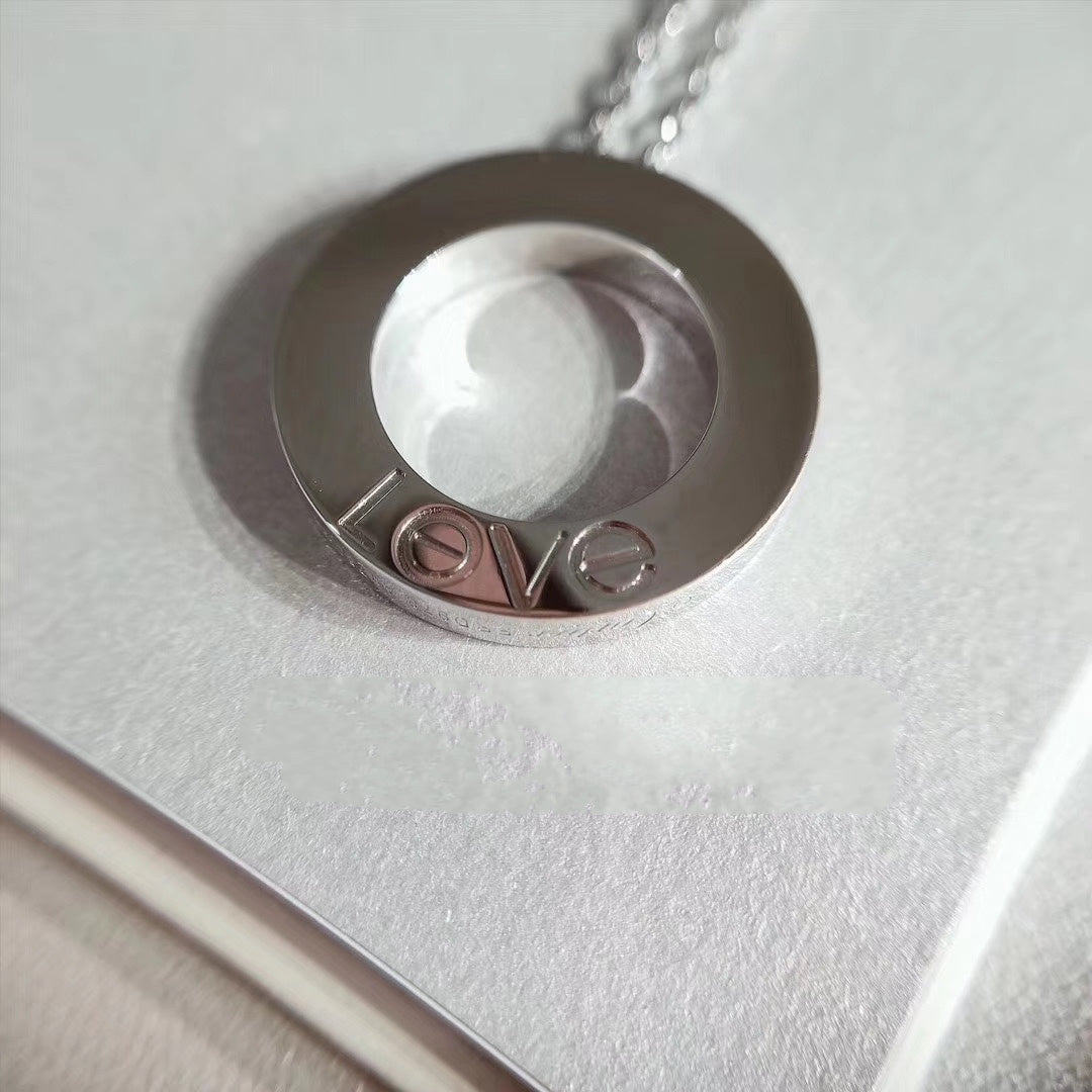 [Kismet Jewels ]LOVE NECKLACE ADJUSTABLE SILVER