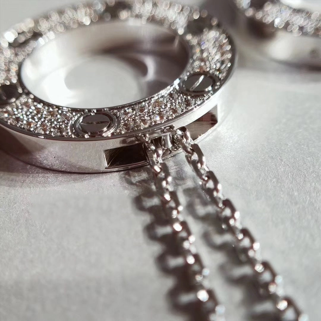 [Kismet Jewels ]LOVE NECKLACE ADJUSTABLE SILVER