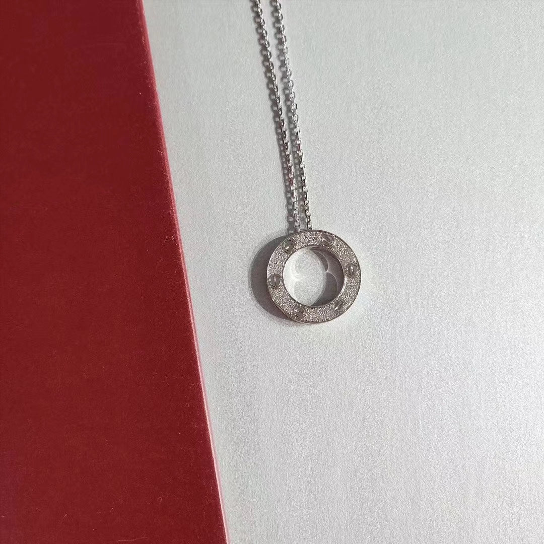 [Kismet Jewels ]LOVE NECKLACE ADJUSTABLE SILVER