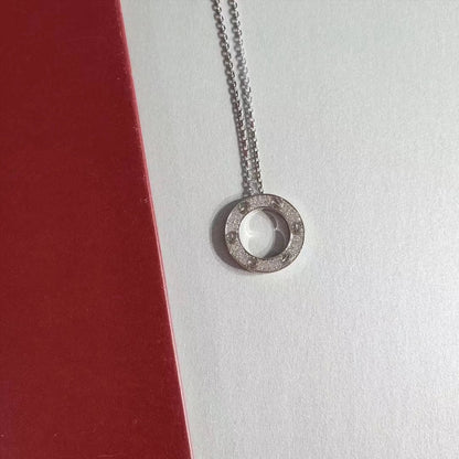 [Kismet Jewels ]LOVE NECKLACE ADJUSTABLE SILVER