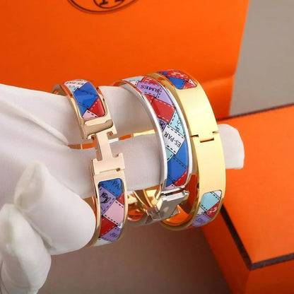 [Kismet Jewels ]H BRACELET DOTTED BORDER 12MM