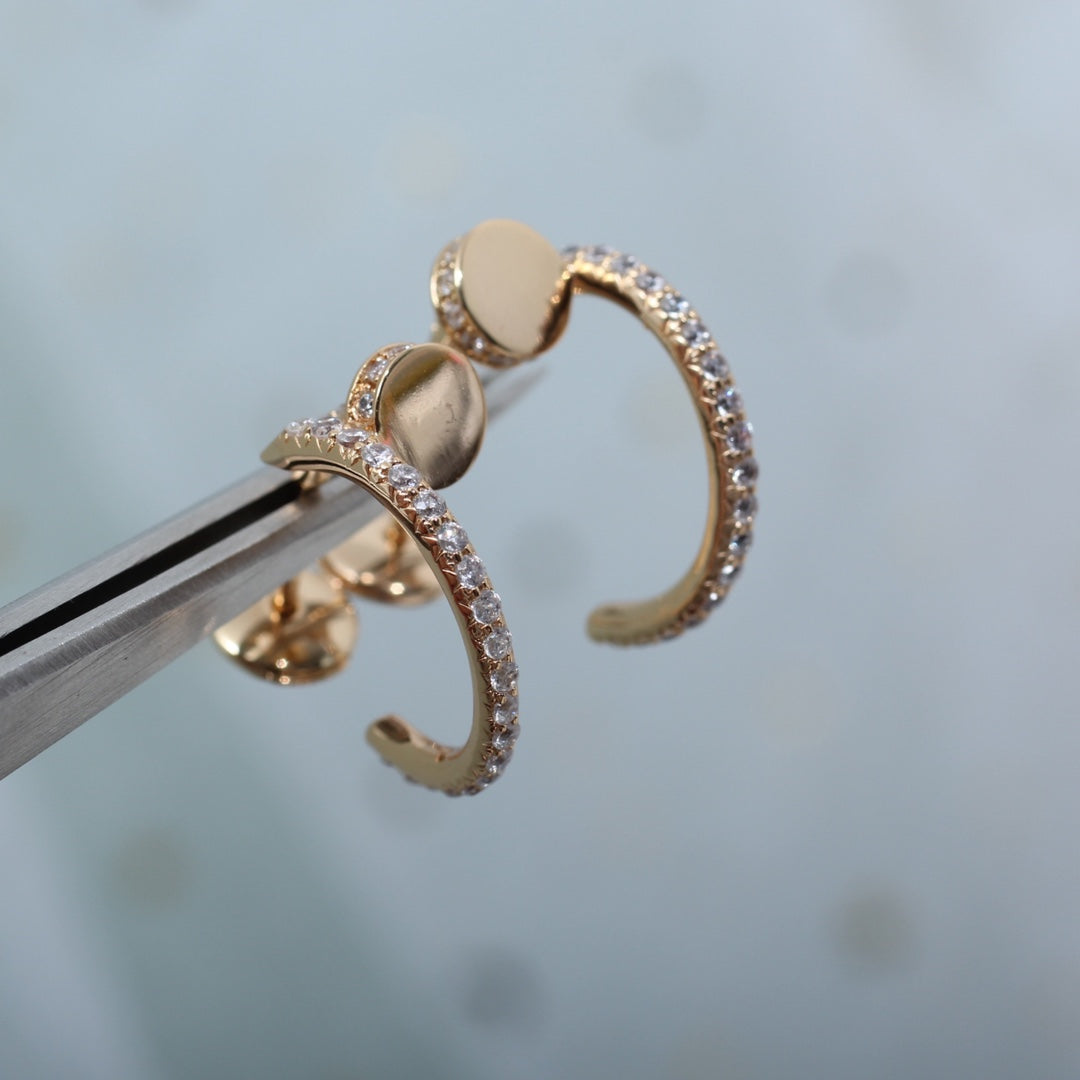 [Kismet Jewels ]JUSTE EARRINGS 12.75MM PINK GOLD DIAMOND