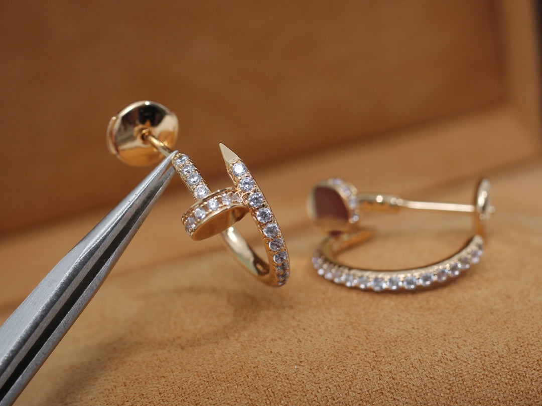 [Kismet Jewels ]JUSTE EARRINGS 12.75MM PINK GOLD DIAMOND