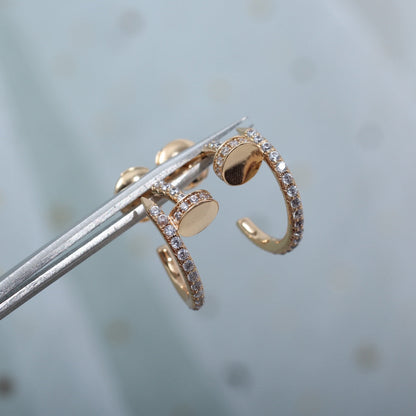 [Kismet Jewels ]JUSTE EARRINGS 12.75MM PINK GOLD DIAMOND