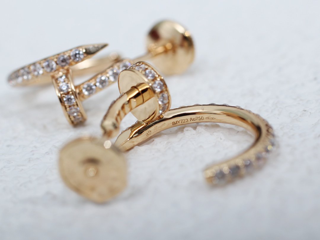 [Kismet Jewels ]JUSTE EARRINGS 12.75MM PINK GOLD DIAMOND