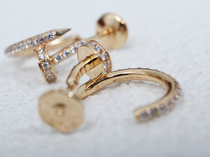 [Kismet Jewels ]JUSTE EARRINGS 12.75MM PINK GOLD DIAMOND