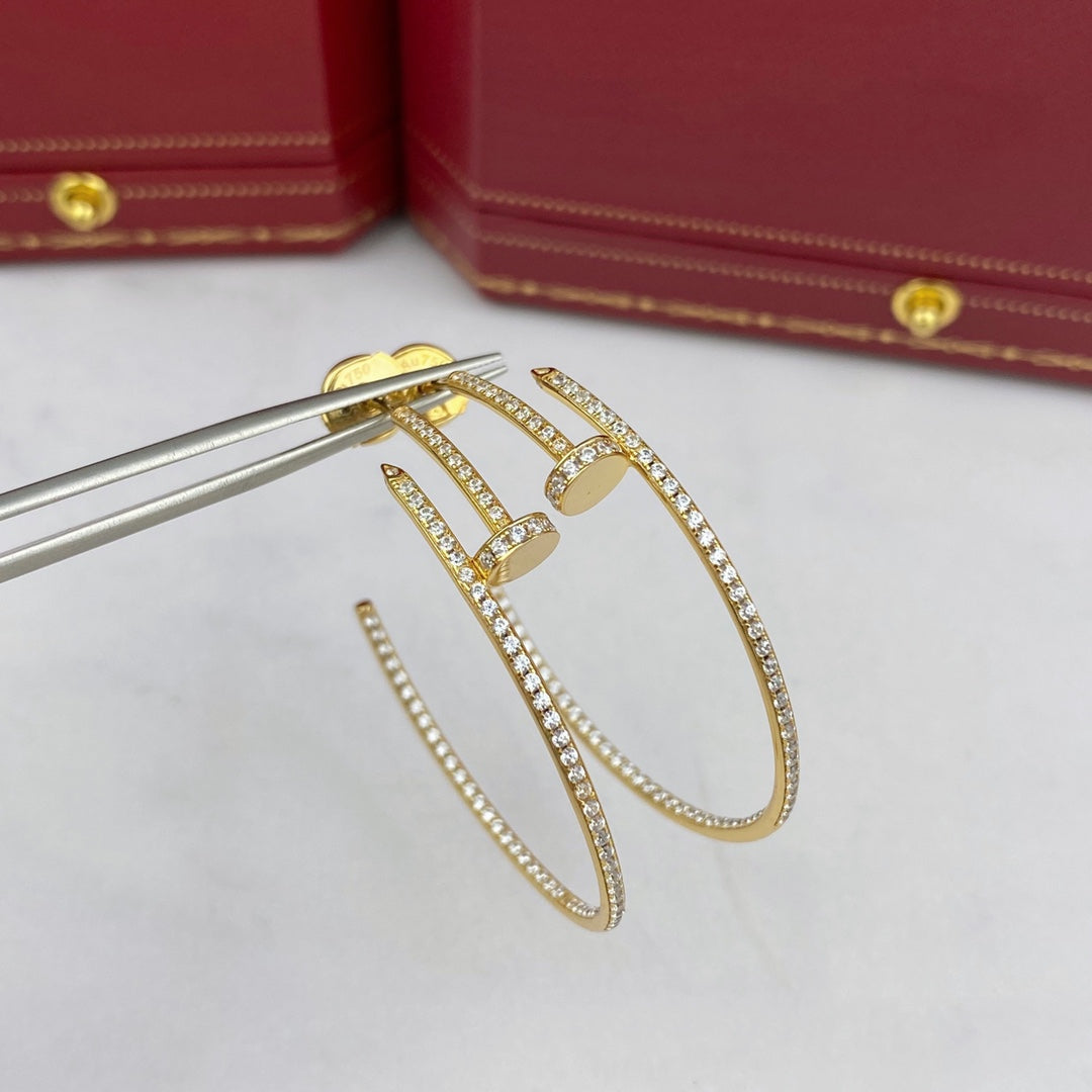[Kismet Jewels ]JUSTE EARRINGS FULL DIAMONDS 1.8MM