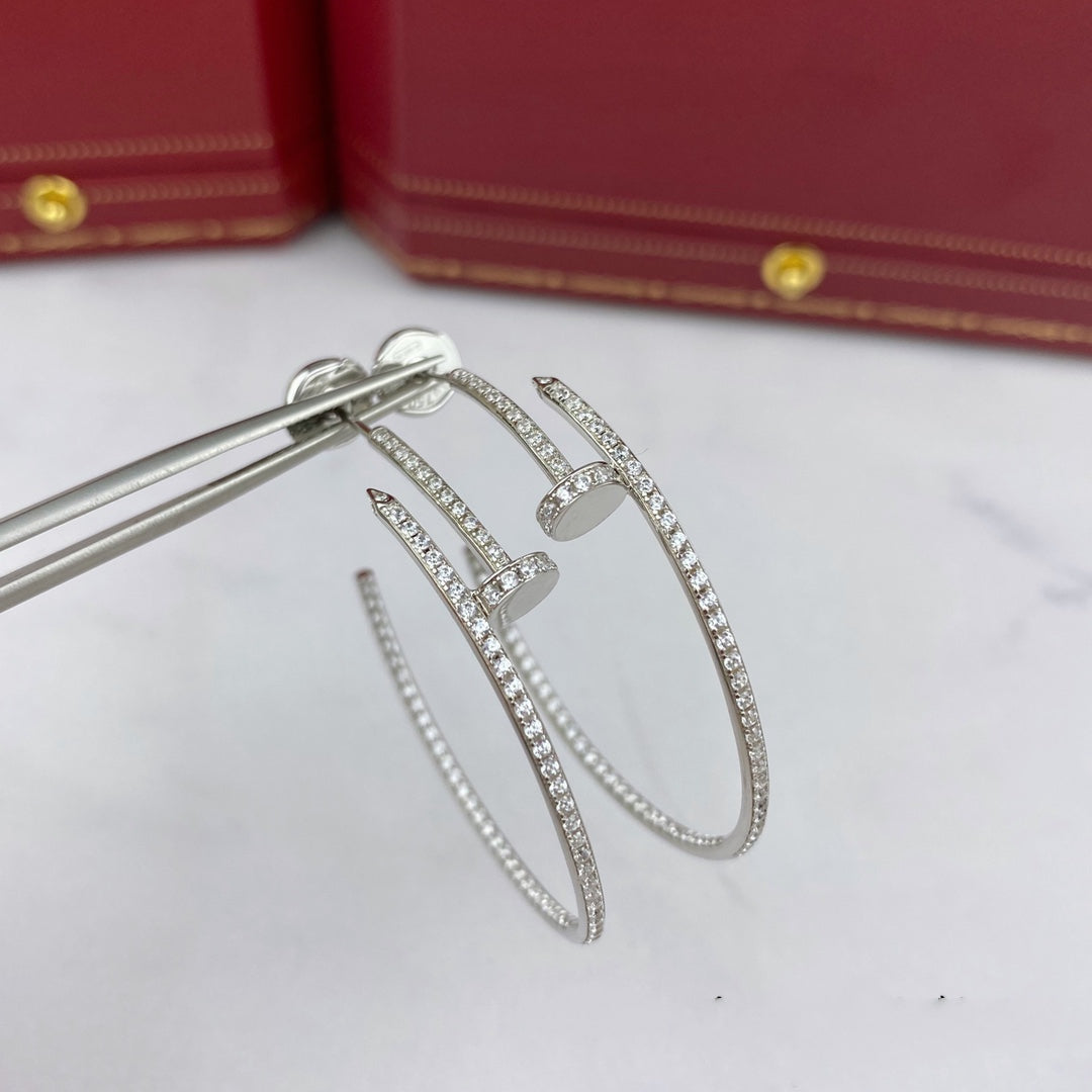 [Kismet Jewels ]JUSTE EARRINGS FULL DIAMONDS 1.8MM