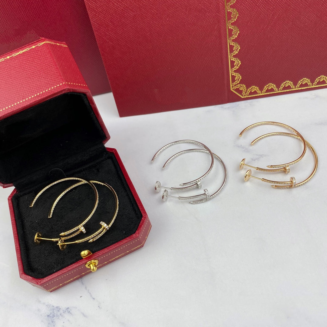 [Kismet Jewels ]JUSTE EARRINGS FULL DIAMONDS 1.8MM