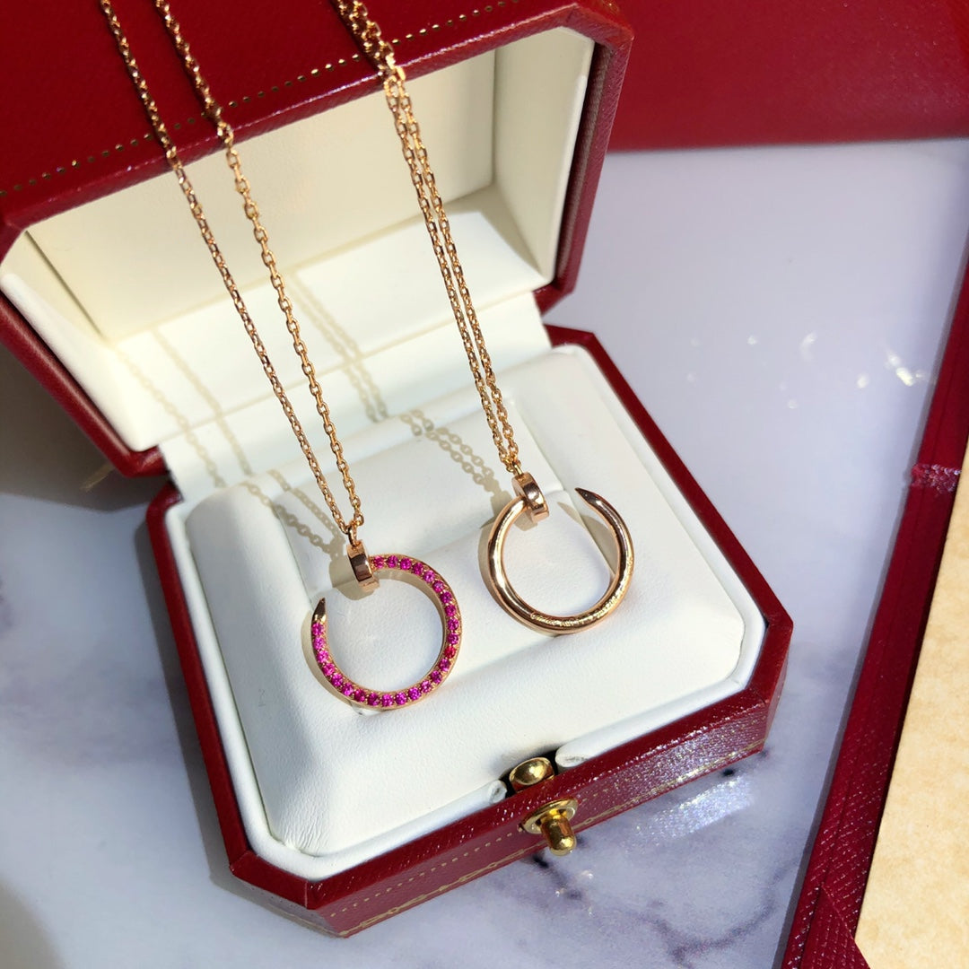 [Kismet Jewels ]JUSTE NECKLACE GOLD RED DIAMONDS
