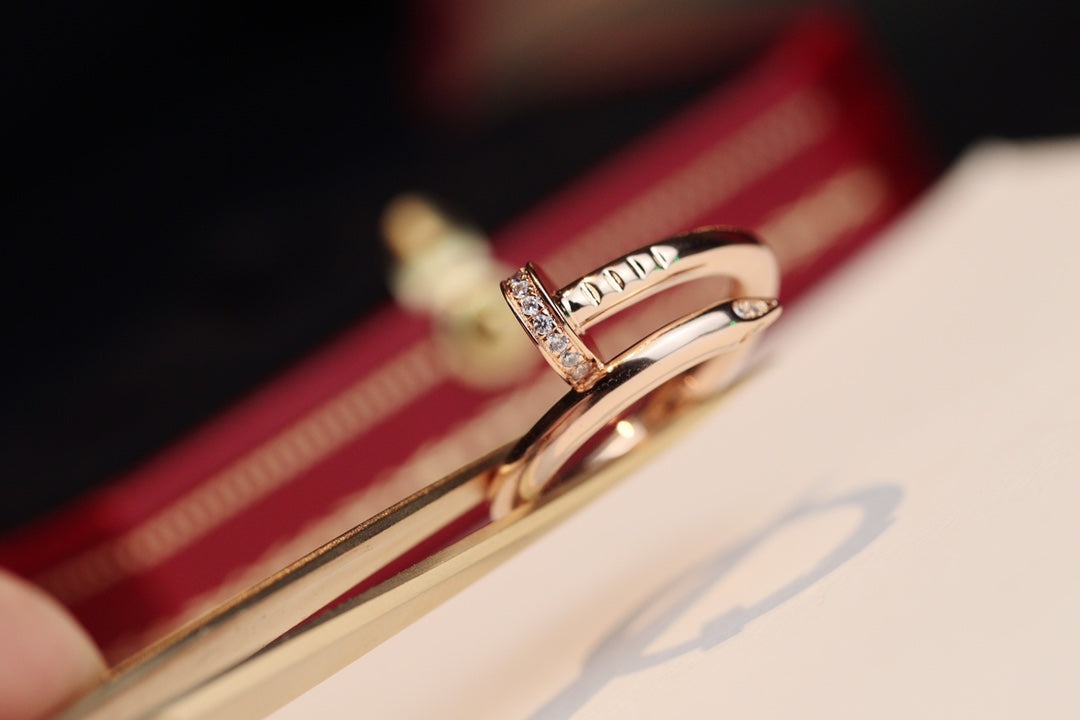 [Kismet Jewels ]JUSTE RING 2.65MM PINK GOLD DIAMOND